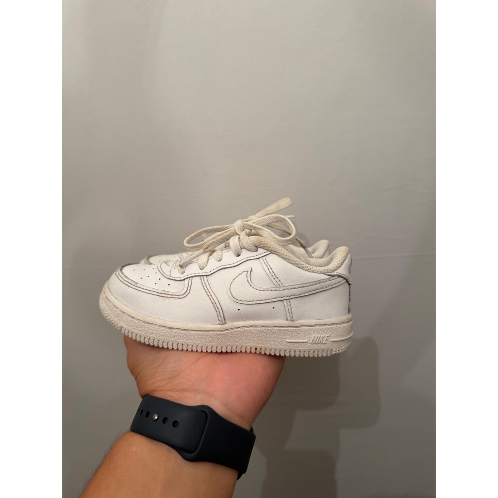 Nike Air Force 1 Low Toddler Sneakers Triple White Size 7C